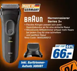 Expert Braun herrenrasierer series 3+ Angebot