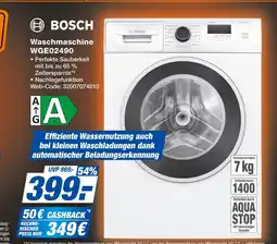 Expert Bosch waschmaschine wge02490 Angebot