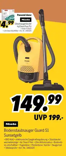 MEDIMAX Miele bodenstaubsauger guard s1 sunsetgelb Angebot