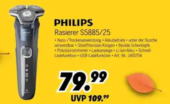 MEDIMAX Philips rasierer s5885/25 Angebot