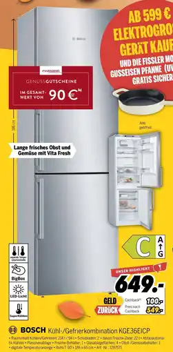 MEDIMAX Bosch kühl-/gefrierkombination kge36eicp Angebot