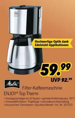 MEDIMAX Melitta filter-kaffeemaschine enjoy top therm Angebot
