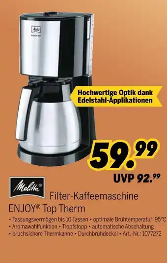 MEDIMAX Melitta filter-kaffeemaschine enjoy top therm Angebot