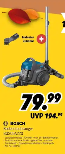 MEDIMAX Bosch bodenstaubsauger bgs05a220 Angebot