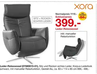 Möbelzentrum Pforzheim Xora leder-relaxsessel Angebot