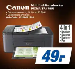 Expert Canon multifunktionsdrucker pixma tr4755i Angebot