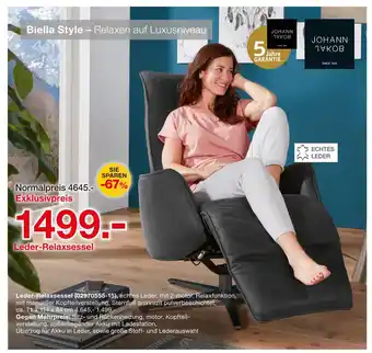 Möbelzentrum Pforzheim Johann jakob leder-relaxsessel Angebot