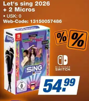 Expert Let‘s sing 2026 + 2 micros Angebot