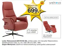 Möbelzentrum Pforzheim Welnova leder-relaxsessel Angebot