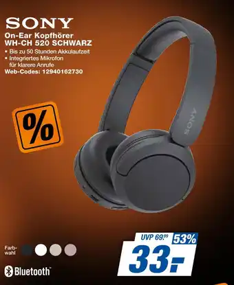 Expert Sony on-ear kopfhörer wh-ch 520 schwarz Angebot