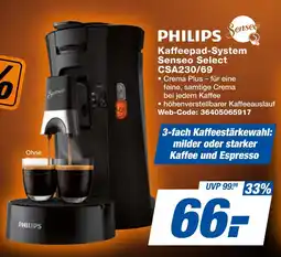 Expert Philips kaffeepad-system senseo select csa230/69 Angebot