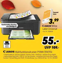 MEDIMAX Canon multifunktionsdrucker pixma tr4755i Angebot