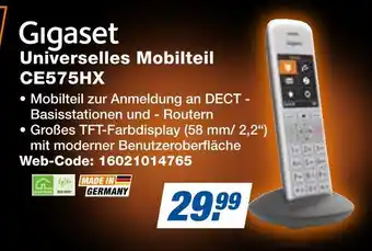 Expert Gigaset universelles mobilteil ce575hx Angebot