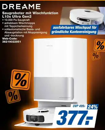 Expert Dreame saugroboter mit wischfunktion l10s ultra gen2 Angebot