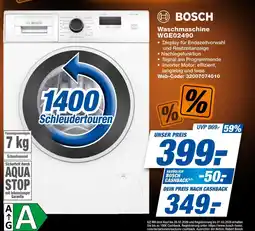 Expert Bosch waschmaschine wge02490 Angebot