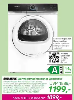 EP Siemens wärmepumpentrockner wr47b2c90 Angebot