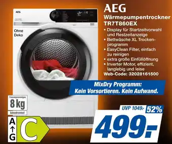 Expert Aeg wärmepumpentrockner tr7t860ex Angebot