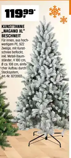 OBI KUNSTTANNE ,,NAGANO XL" BESCHNEIT Angebot