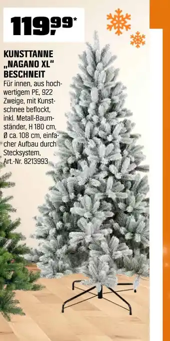 OBI Kunsttanne „nagano xl“ beschneit Angebot