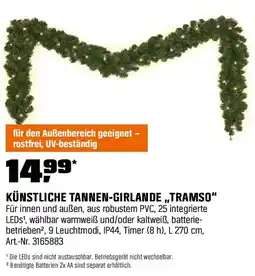 OBI KÜNSTLICHE TANNEN-GIRLANDE,,TRAMSO" Angebot
