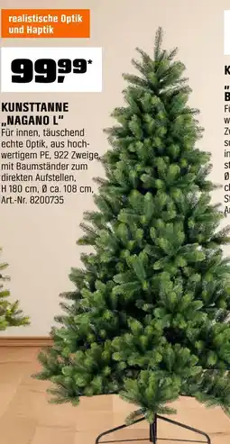 OBI Kunsttanne „nagano l“ Angebot