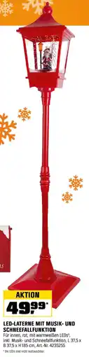 OBI LED-LATERNE MIT MUSIK- UND SCHNEEFALLFUNKTION Angebot