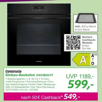 EP Constructa einbau-backofen cx53ez01t Angebot