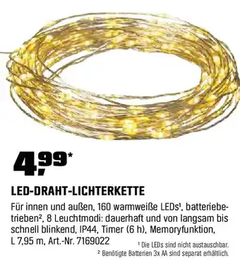 OBI LED-DRAHT-LICHTERKETTE Angebot