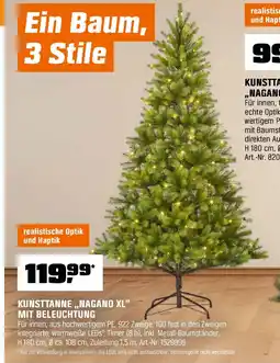 OBI KUNSTTANNE,,NAGANO XL" MIT BELEUCHTUNG Angebot