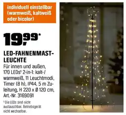 OBI LED-FAHNENMAST- LEUCHTE Angebot