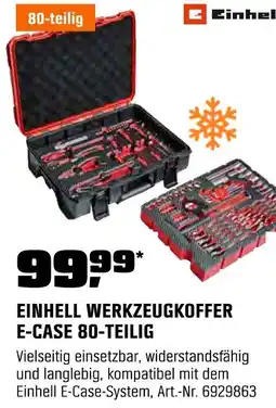 OBI Einhell werkzeugkoffer e-case 80-teilig Angebot