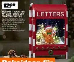 OBI WEIHNACHTSDEKORATION MIT LICHT-, MUSIK- UND SCHNEEFALLFUNKTION Angebot
