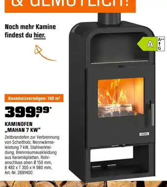 OBI Accene kaminofen „mahan 7 kw“ Angebot
