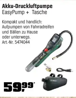 OBI BOSCH Akku-Druckluftpumpe EasyPump+ Tasche Angebot