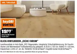 OBI KLICK-VINYLBODEN „EICHE FARUM" Angebot