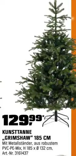 OBI Kunsttanne grimshaw 185 cm Angebot