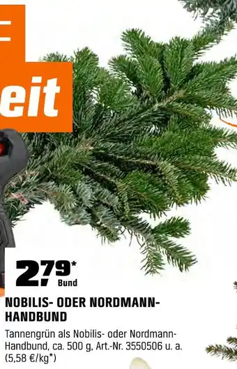 OBI Nobilis- oder nordmann-handbund Angebot