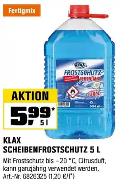 OBI KLAX SCHEIBENFROSTSCHUTZ 5L Angebot