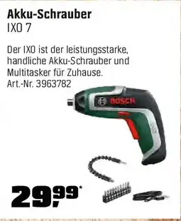 OBI BOSCH Akku-Schrauber IXO 7 Angebot
