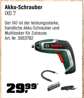 OBI Bosch akku-schrauber ixo 7 Angebot