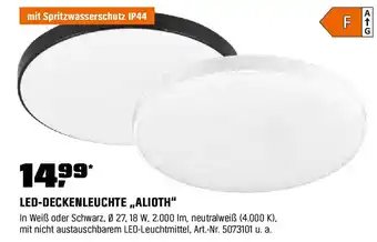 OBI LED-DECKENLEUCHTE „,ALIOTH" Angebot