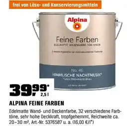 OBI Alpina Feine Farben Angebot