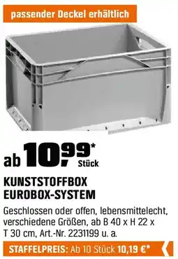 OBI KUNSTSTOFFBOX EUROBOX-SYSTEM Angebot