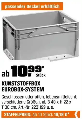 OBI KUNSTSTOFFBOX EUROBOX-SYSTEM Angebot