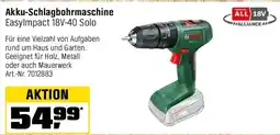 OBI BOSCH Akku-Schlagbohrmaschine EasyImpact 18V-40 Solo Angebot