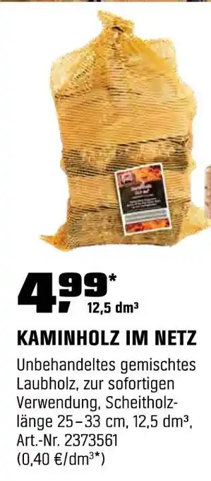 OBI Kaminholz im netz Angebot