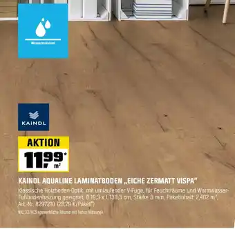 OBI KAINDL AQUALINE LAMINATBODEN,,EICHE ZERMATT VISPA" Angebot