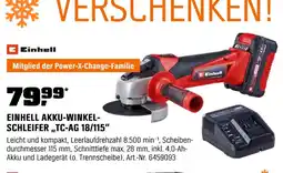 OBI Einhell akku-winkelschleifer „tc-ag 18/115“ Angebot