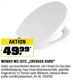 OBI WENKO WC-SITZ,,CREVADA DURO" Angebot