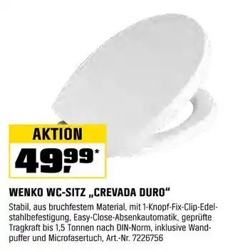 OBI Wenko wc-sitz „crevada duro“ Angebot